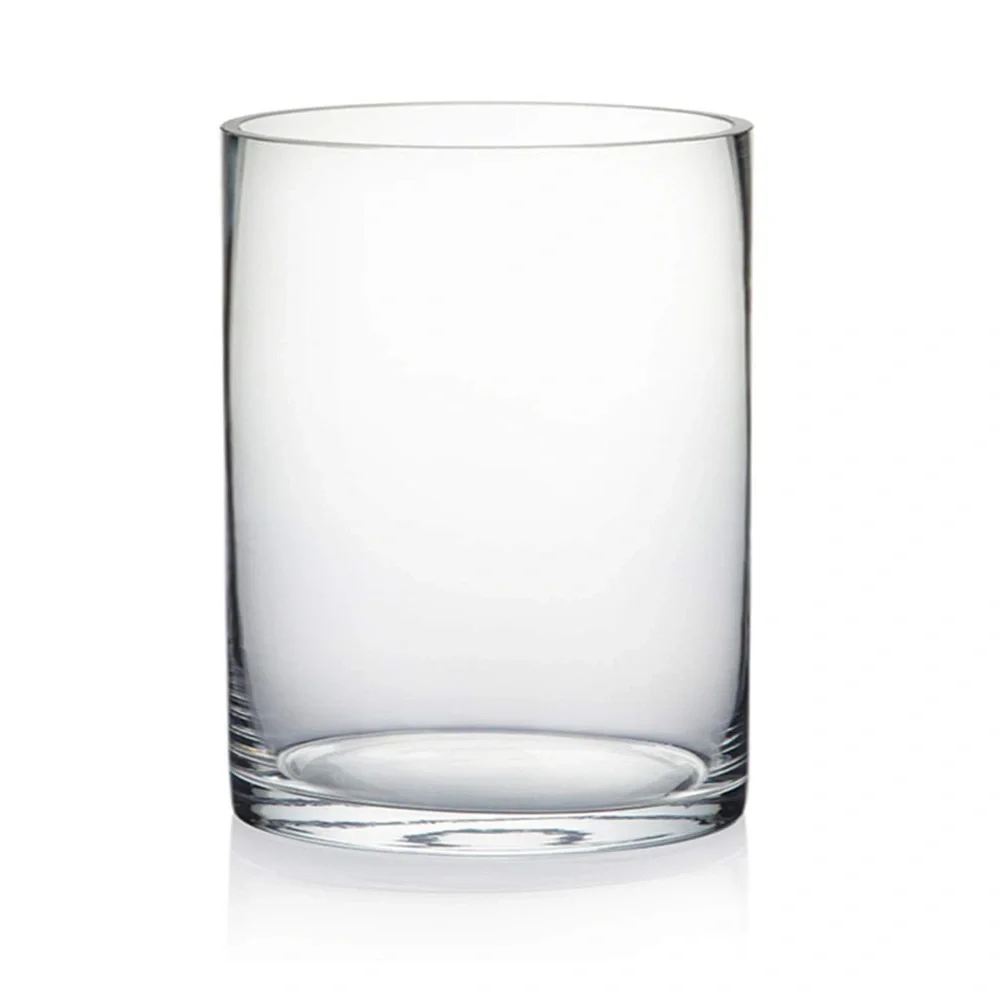 Clear Glass Cylinder Tumbler Vase